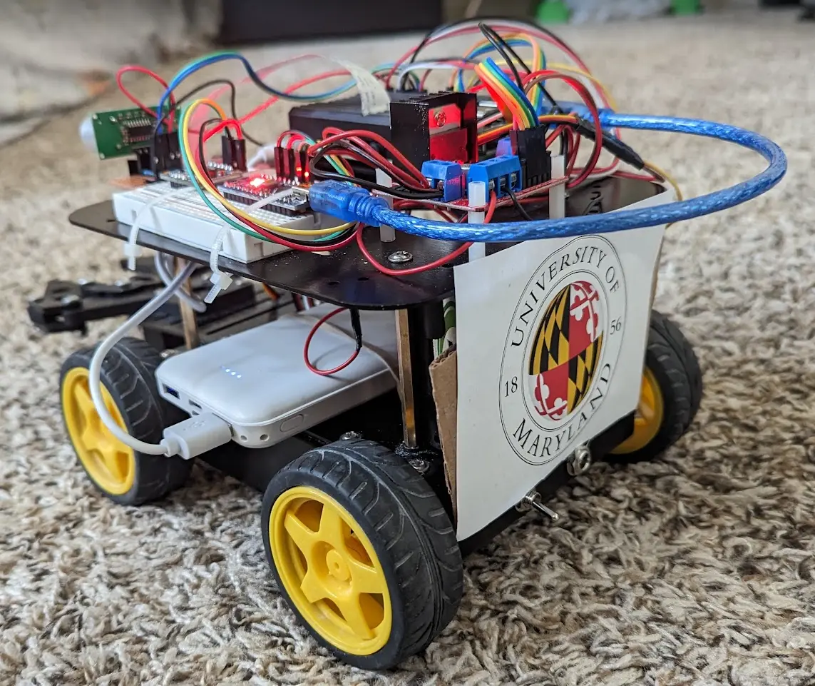 Custom Raspberry Pi mobile robot used as both leader and follower